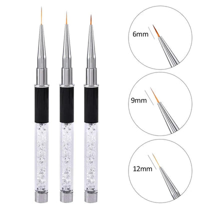 Nail Art Design Brush Set Crystal - Givenchyco