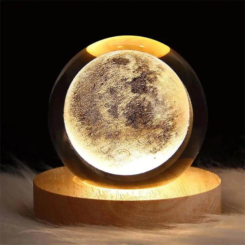 Glowing Planetary Galaxy Night Light Crystal Ball - Givenco