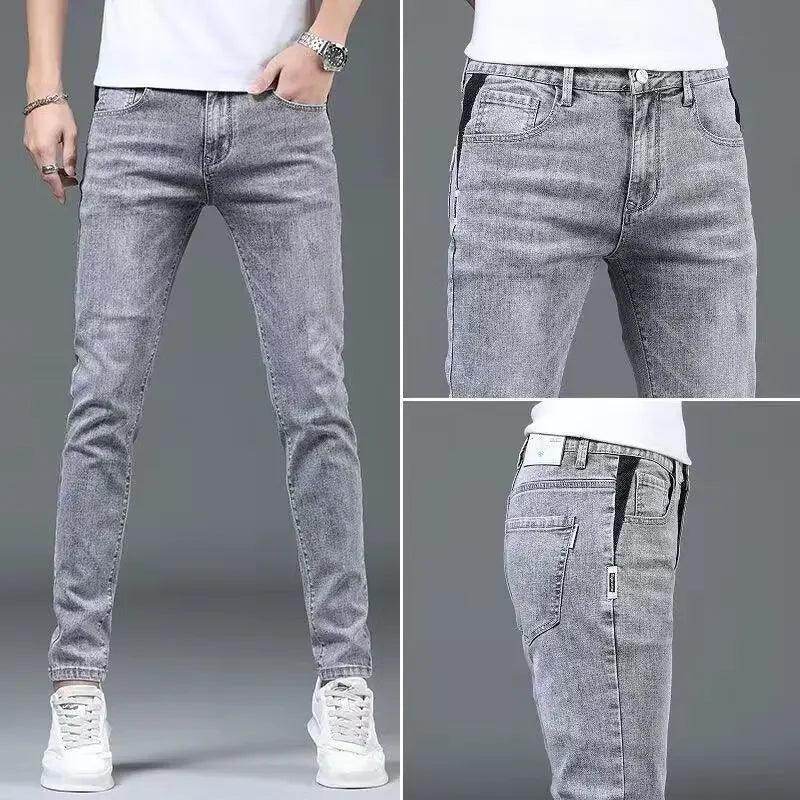 Summer Thin Smoke Gray Jeans - Givenco