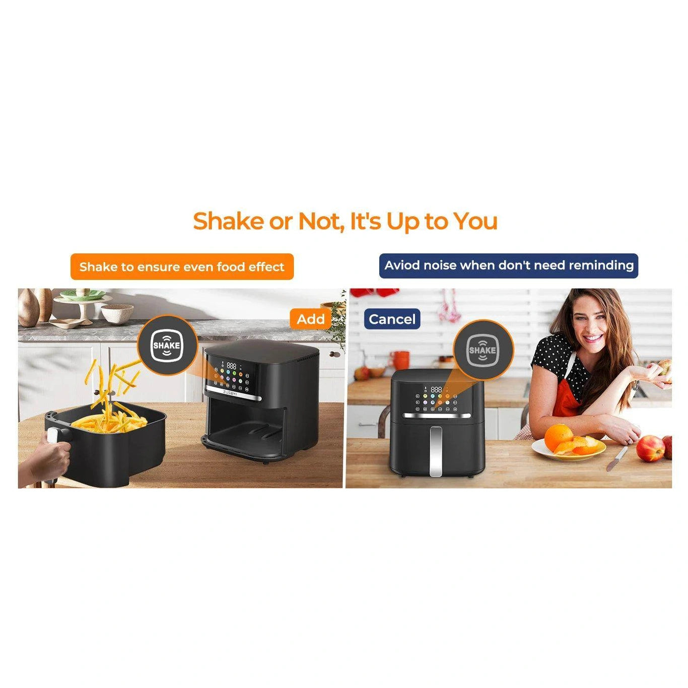 Air Fryer Oven With Smart Coloful Screen - Givenco