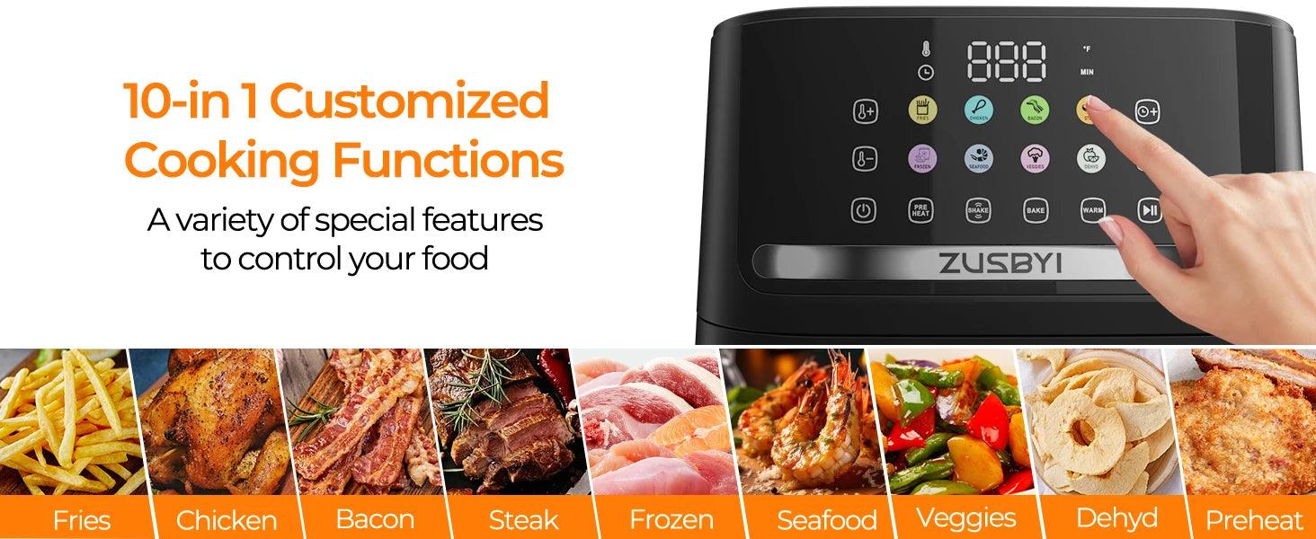 Air Fryer Oven With Smart Coloful Screen - Givenchyco