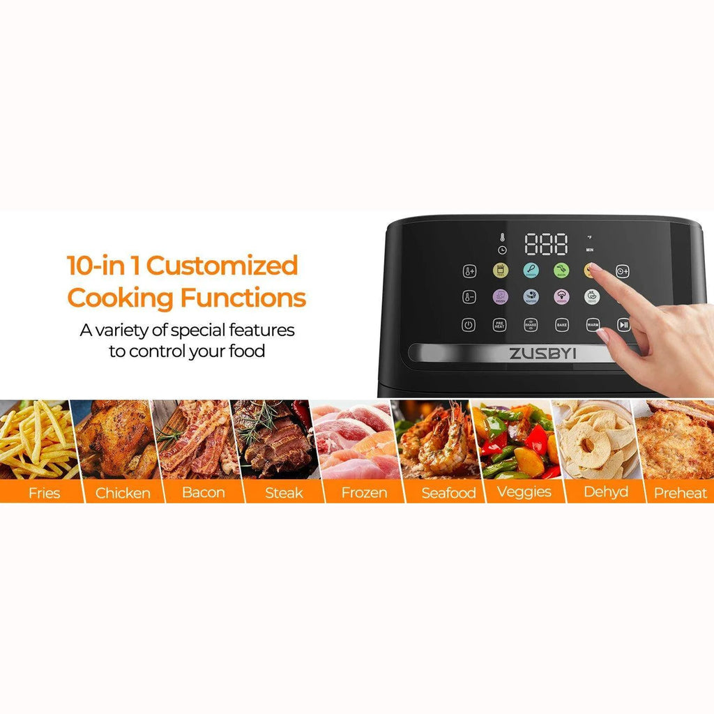 Air Fryer Oven With Smart Coloful Screen - Givenco