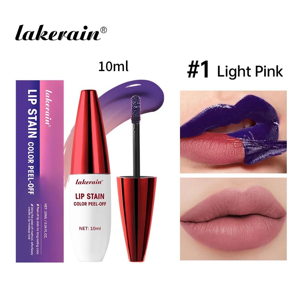 3 Colors Lip Stain Color Peel-Off Stick Set - 