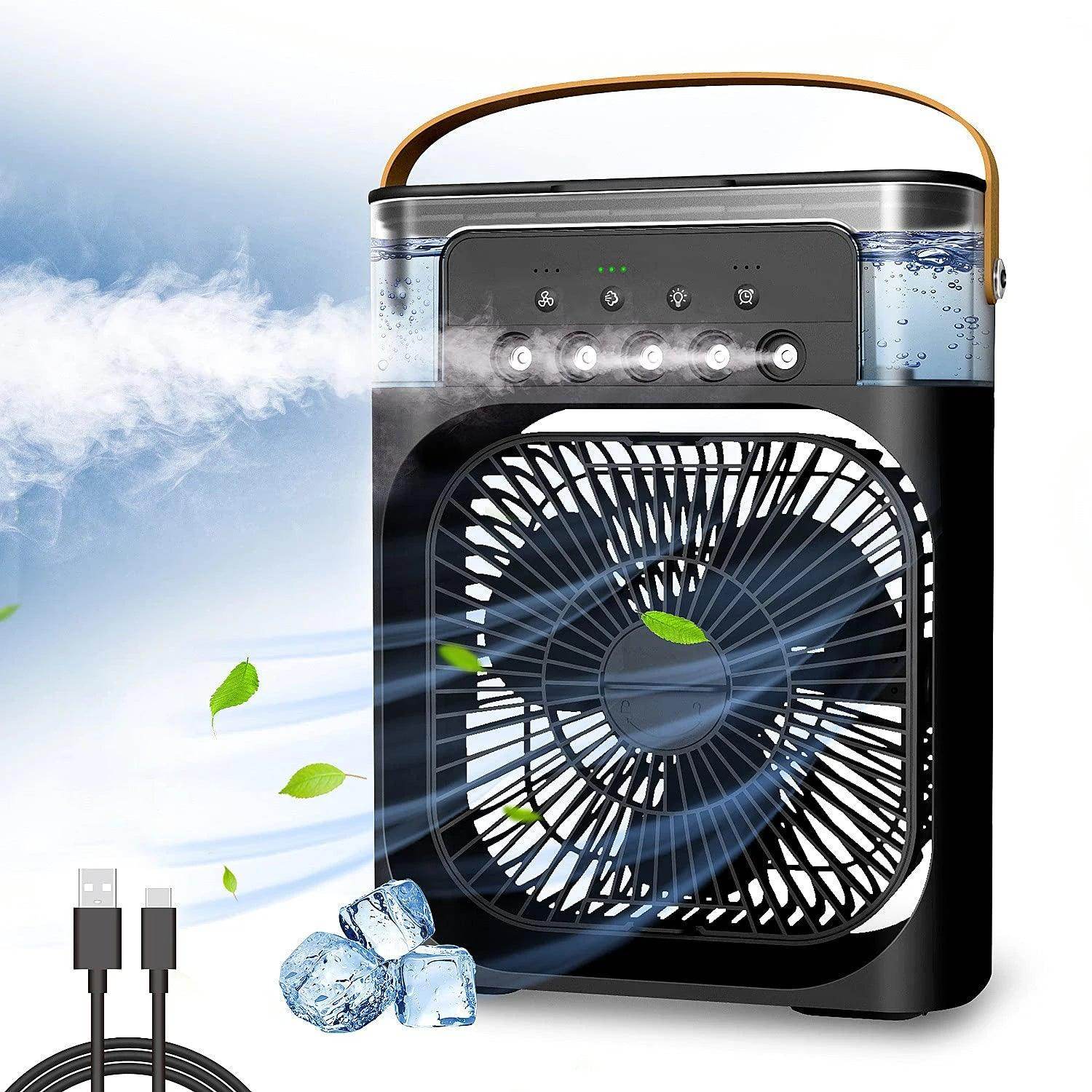 portable 3 in 1 humidifier fan water cooling air conditioning - Givenco