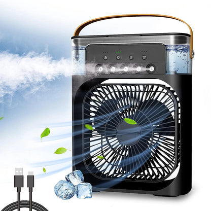 portable 3 in 1 humidifier fan water cooling air conditioning - 