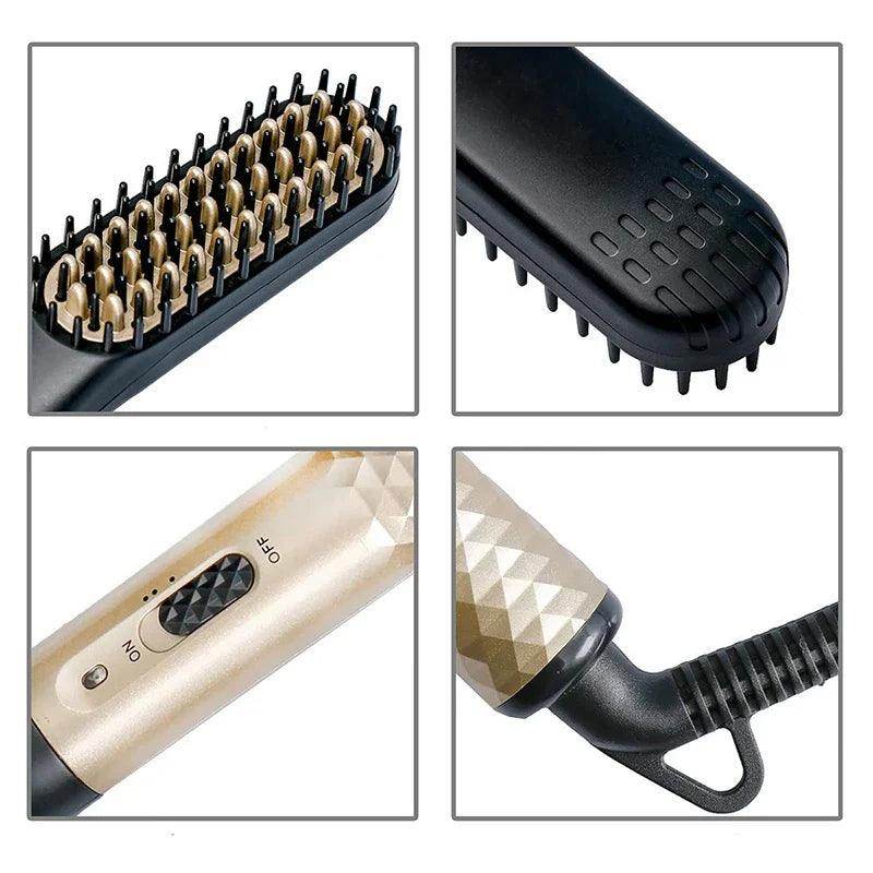 Electric Hot Comb Hair Straightener - Givenco