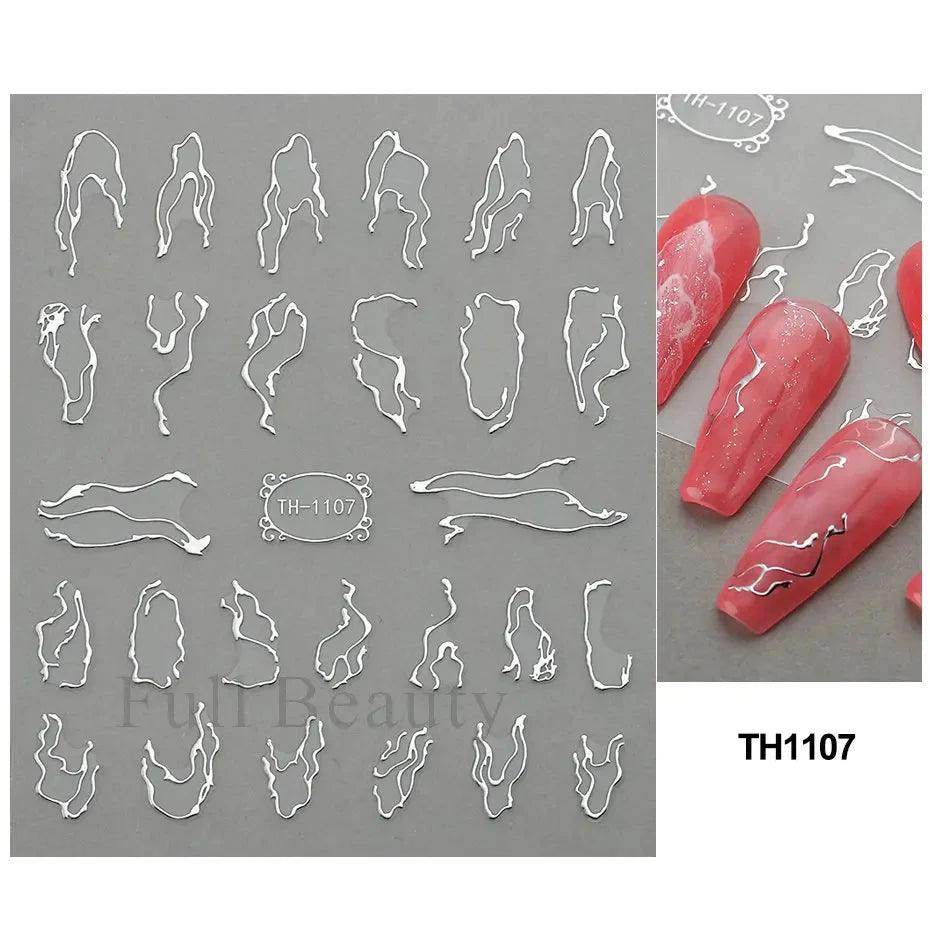 Golden Stripe Lines Sticker - Givenco