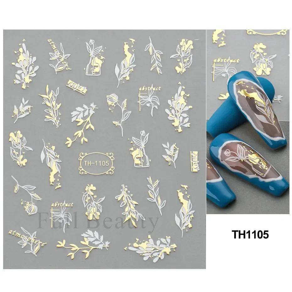 Golden Stripe Lines Sticker - Givenco