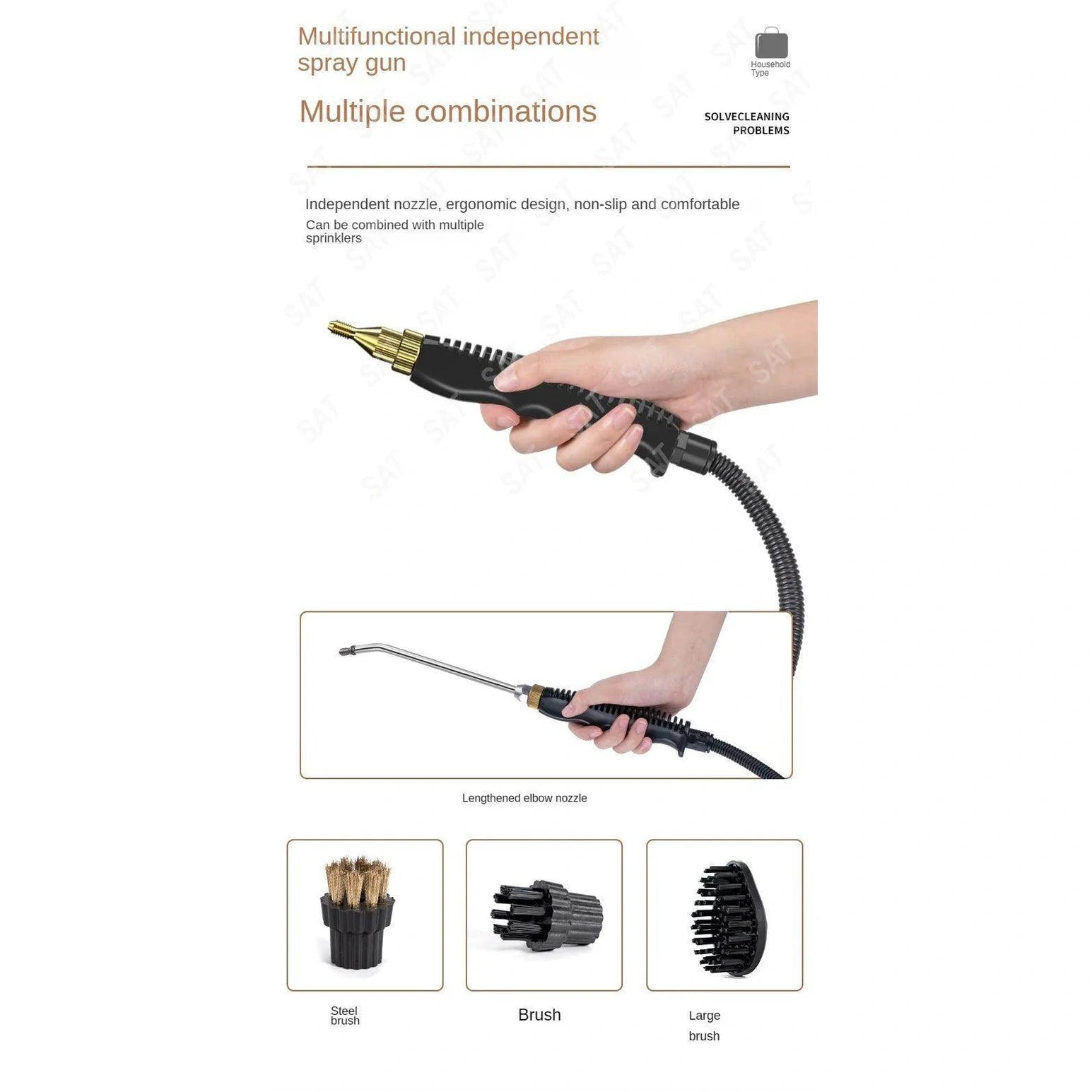 Household High-temperature Steam Cleaner - Givenco