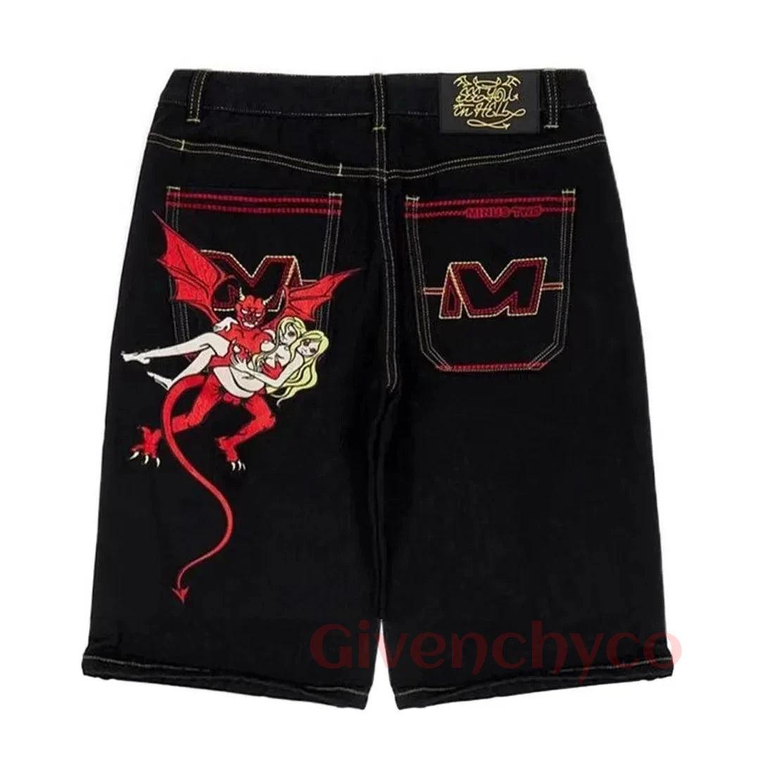 Hip-hop Denim Shorts Cropped Pants - Givenchyco