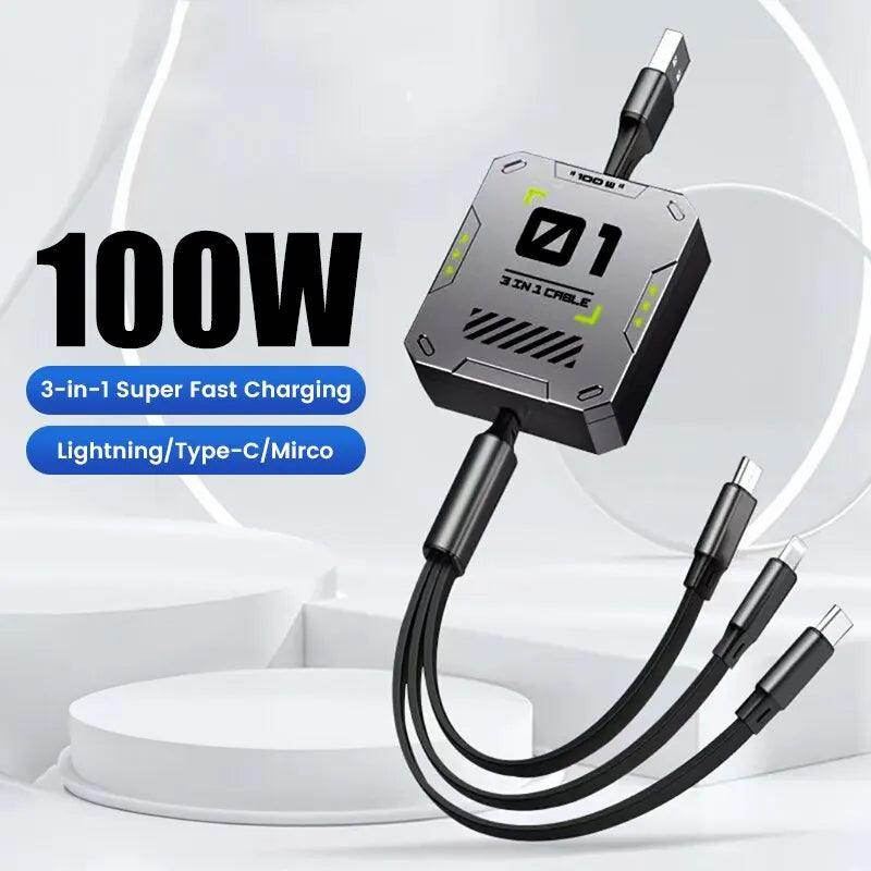 Retractable Phone Data Cable Suitable - Givenco