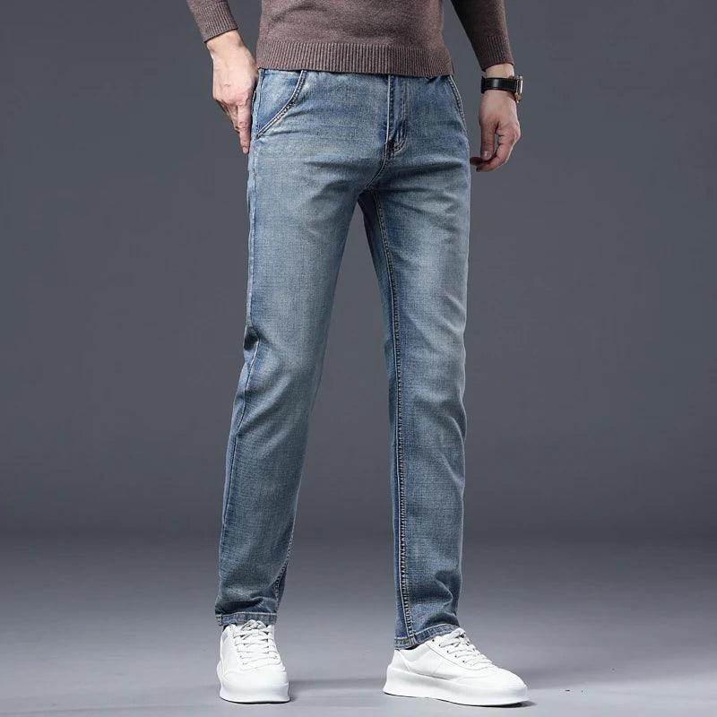 Men's Vintage Wash Casual Jeans - Givenco