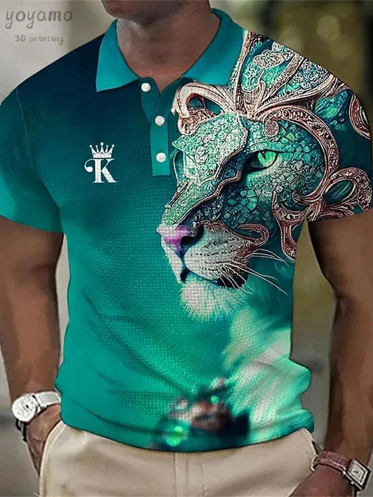 Lion Print Polo T-shirts - Givenchyco