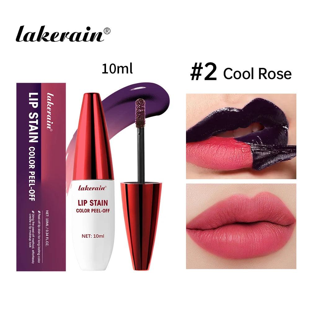 3 Colors Lip Stain Color Peel-Off Stick Set - 