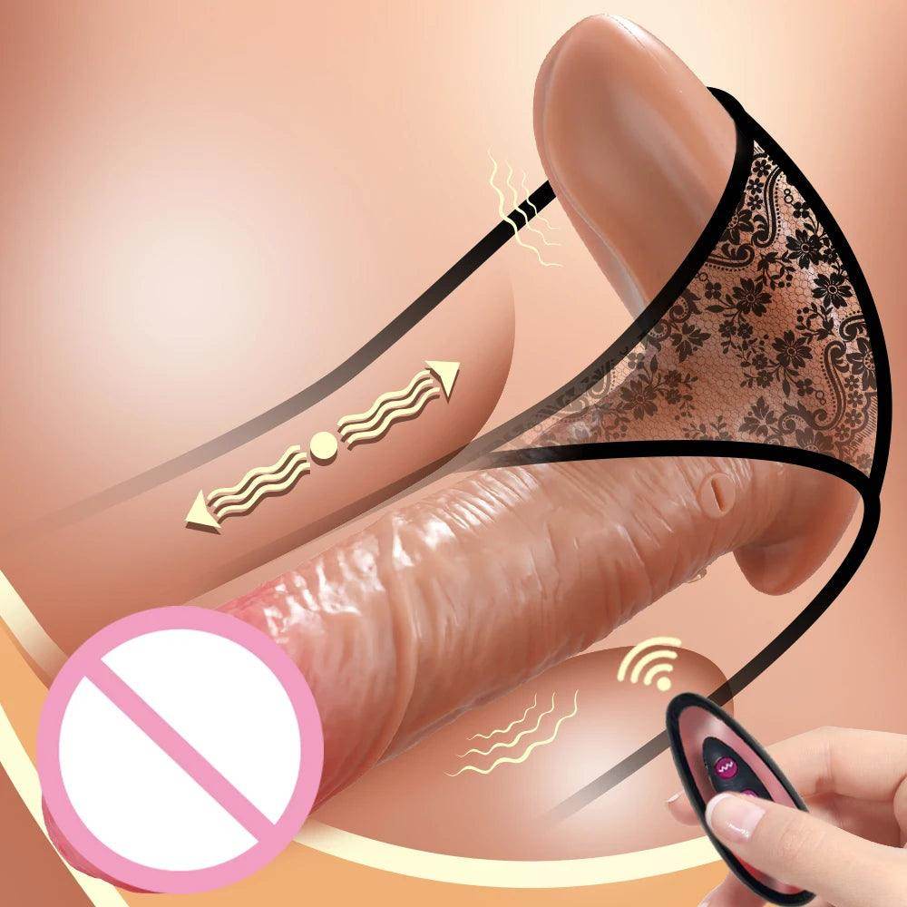 Remote Control Realistic Thrusting Dildo - Givenco