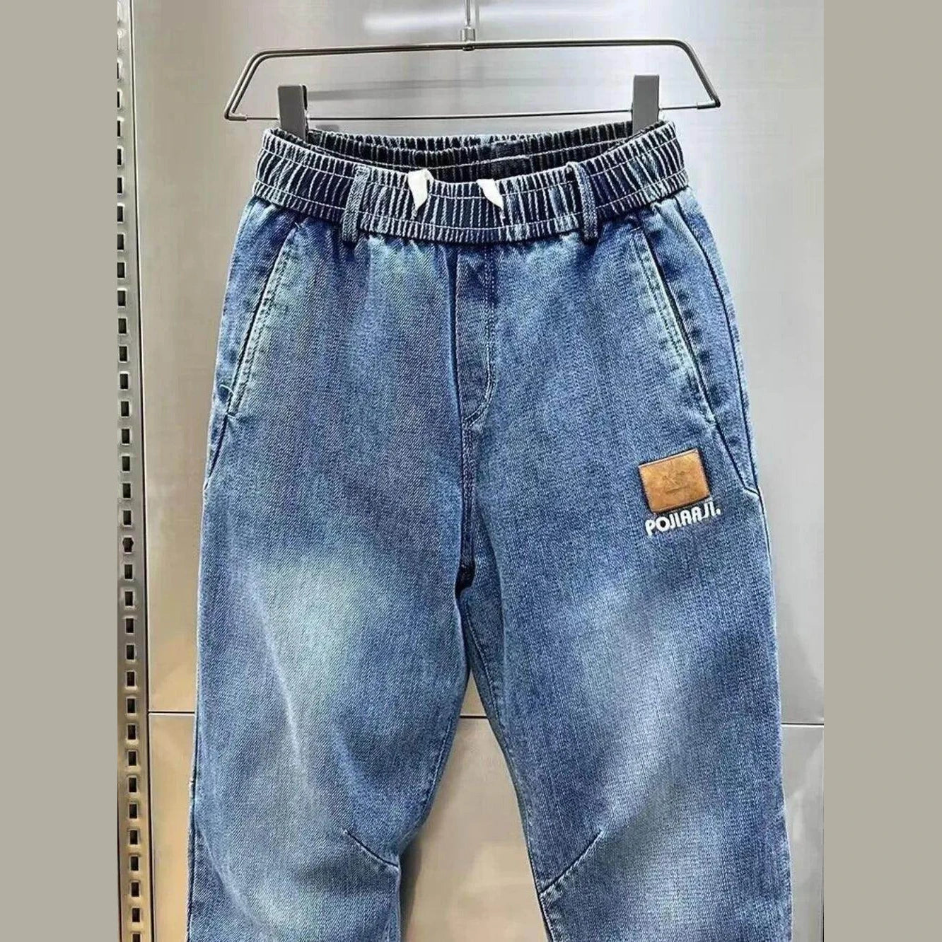 Autumn Loose Drawstring Denim Jeans - Givenco