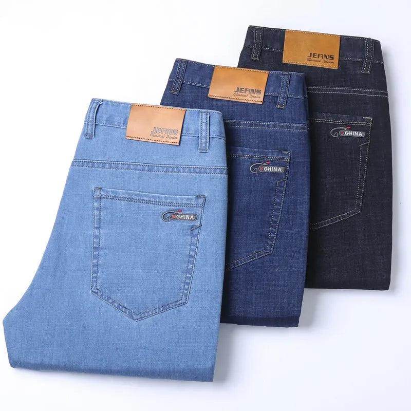 Ice Silk Thin Denim Jeans Spring Summer - Givenco
