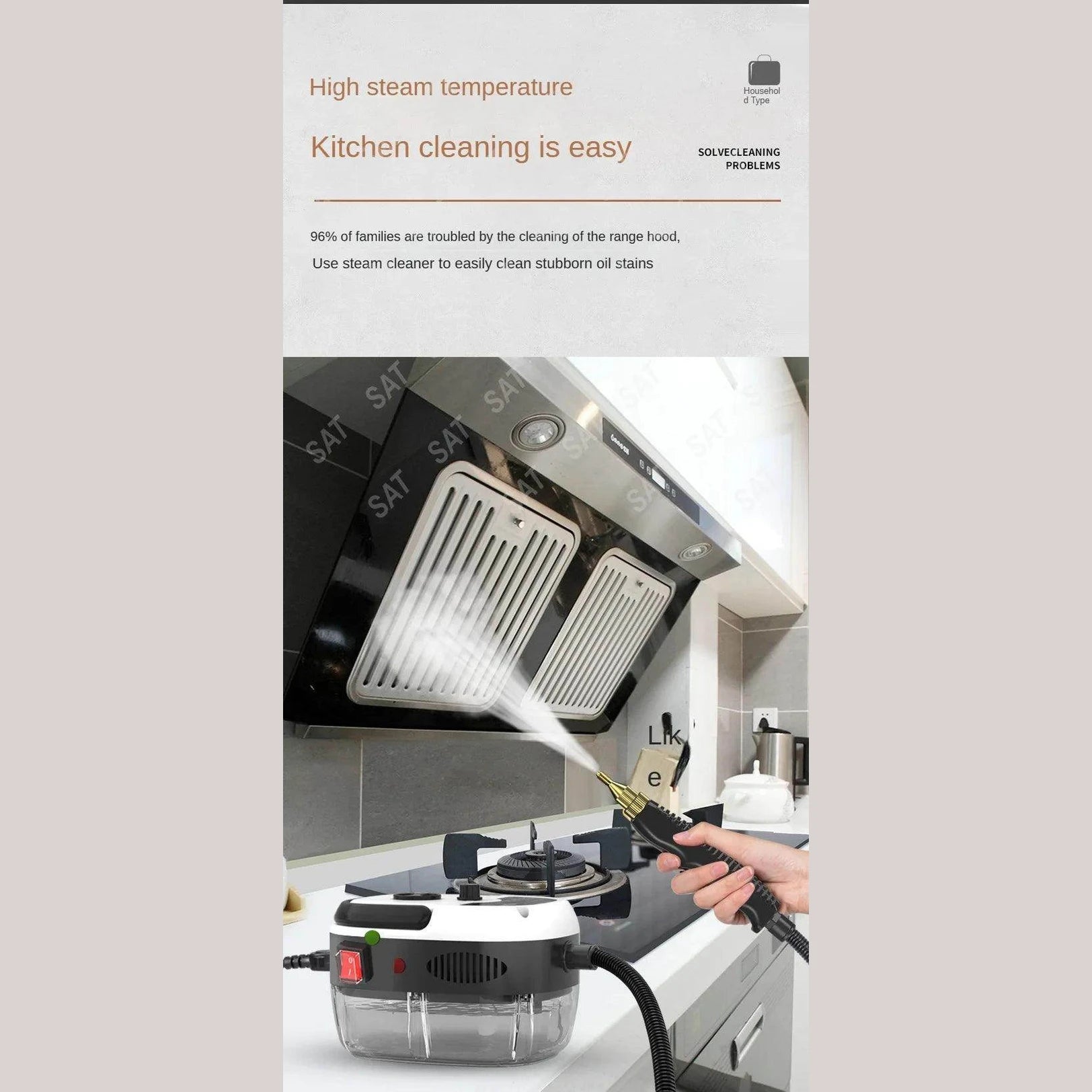 Household High-temperature Steam Cleaner - Givenco