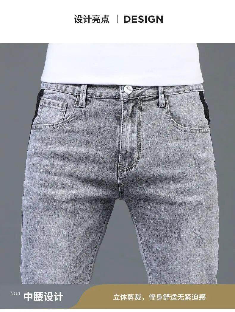 Summer Thin Smoke Gray Jeans - Givenco