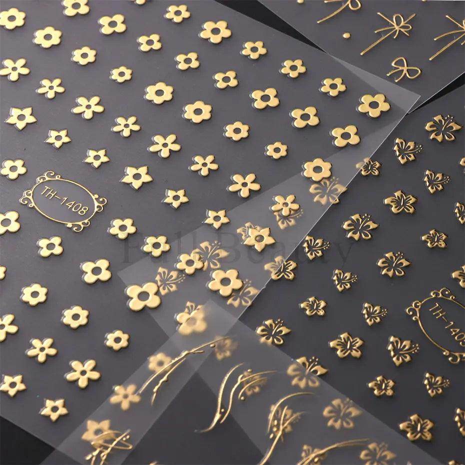 Golden Stripe Lines Sticker - Givenco