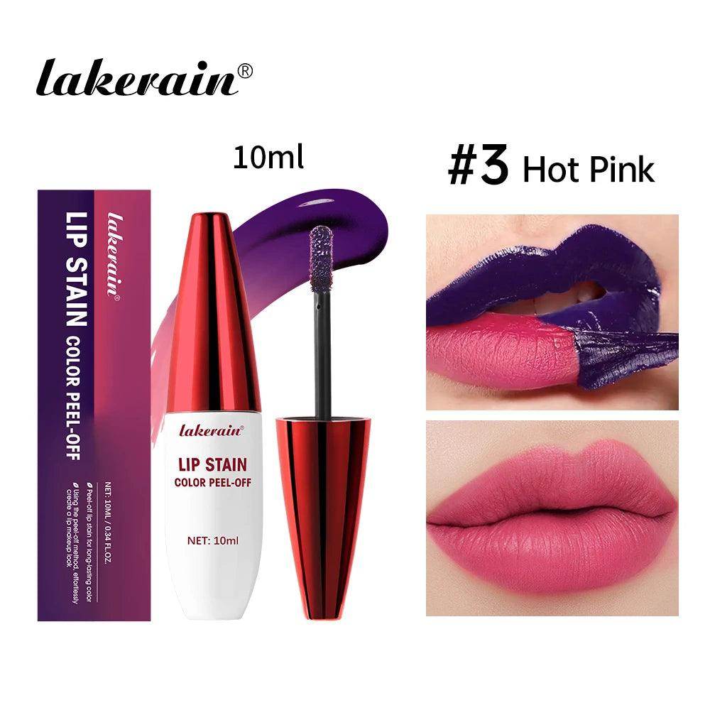 3 Colors Lip Stain Color Peel-Off Stick Set - Givenco