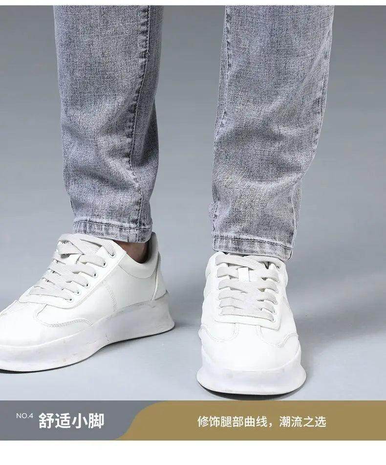 Summer Thin Smoke Gray Jeans - Givenco