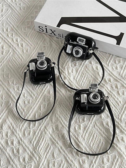 Camera Earphone Case with Strap - 