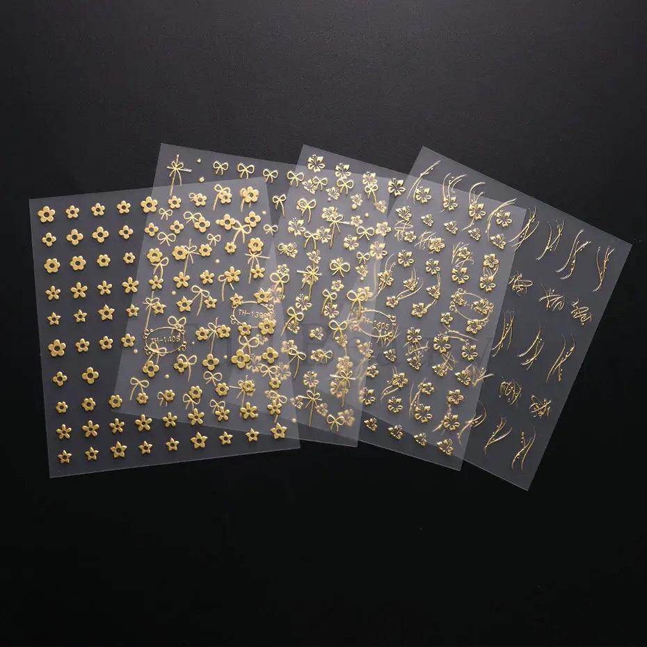 Golden Stripe Lines Sticker - Givenco