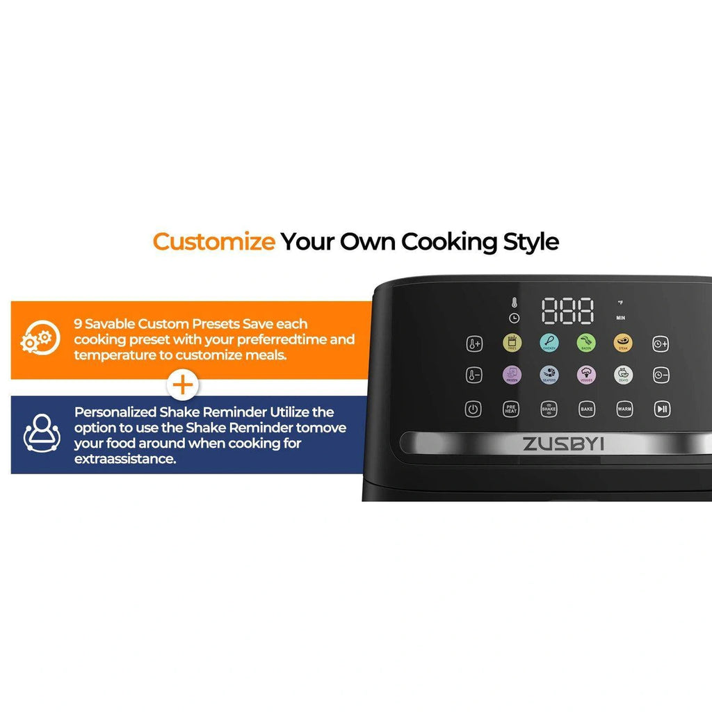Air Fryer Oven With Smart Coloful Screen - Givenco