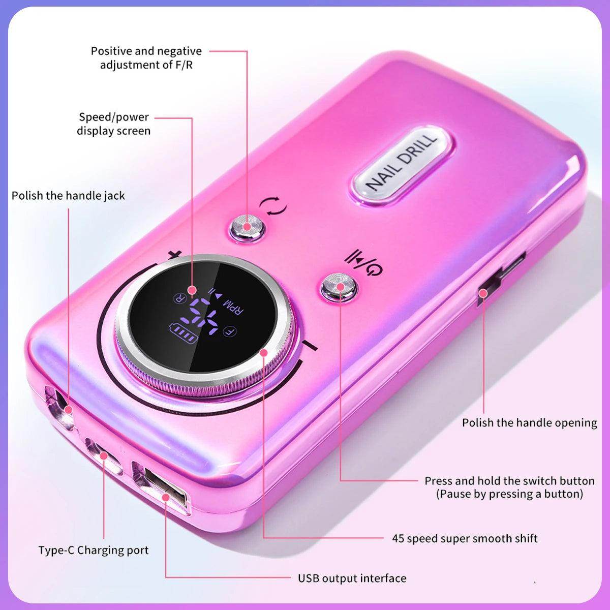 Electric Nail Drill Machine - Givenco