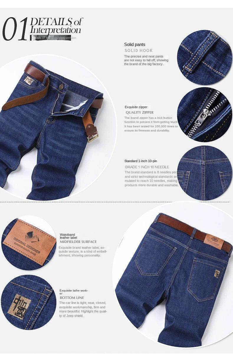 Men's Jeans Elastic Business Straight - Givenco