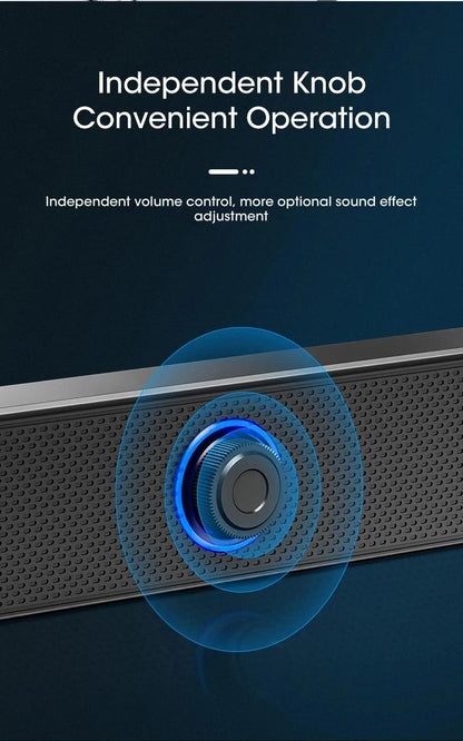 PC Soundbar Wired and Wireless Bluetooth Speaker - 