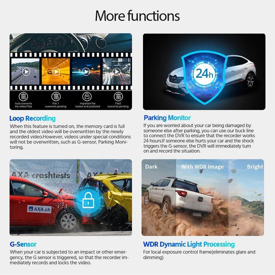 Ultra HD Driving Recorder Dual Lens 24h Parking Monitor - Givenco