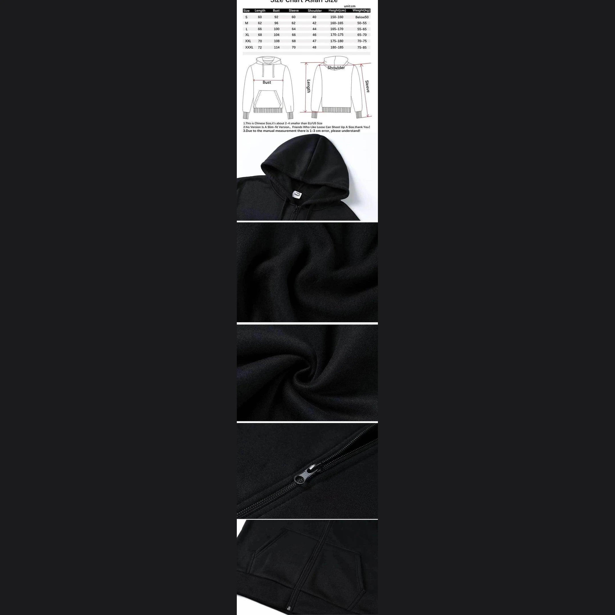 Tour Concert Zipper Sweatshirts Hoodies - Givenco