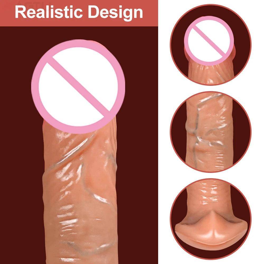 Remote Control Realistic Thrusting Dildo - Givenco