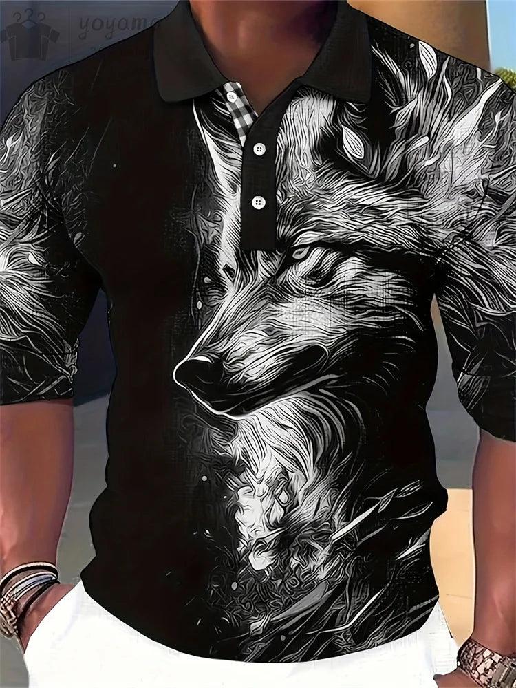 Lion Print Polo T-shirts - Givenchyco