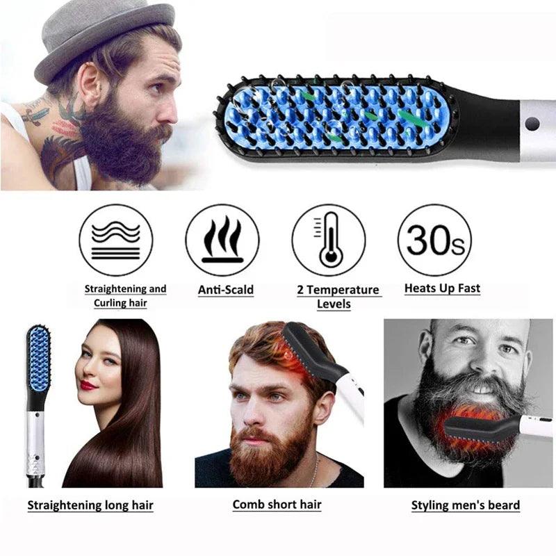 Electric Hot Comb Hair Straightener - 