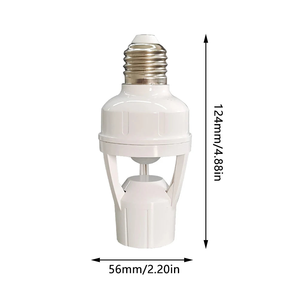 AC100-240V 40W E27 Lamp Socket With Infrared Induction Photo Sensor Intelligent Bulb Holder Warehouse Walkway Light Base 