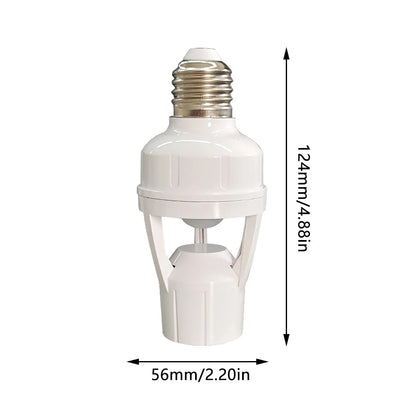 AC100-240V 40W E27 Lamp Socket With Infrared Induction Photo Sensor Intelligent Bulb Holder Warehouse Walkway Light Base 