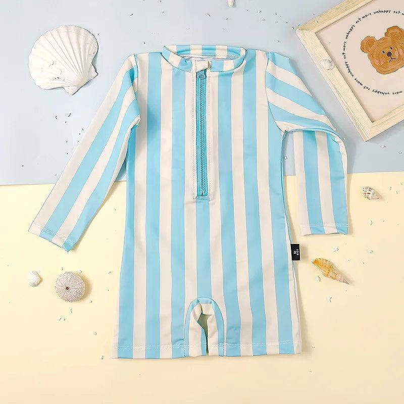 Summer Kids Swimming Wear Striped - Givenco