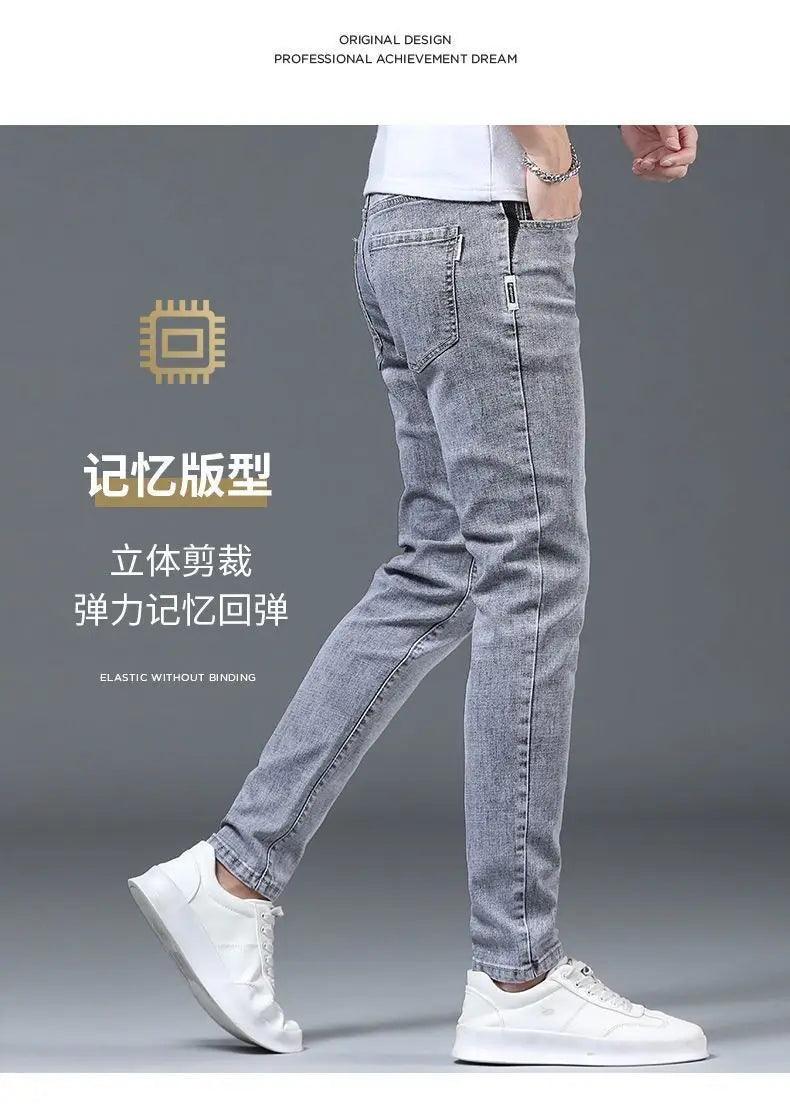 Summer Thin Smoke Gray Jeans - Givenchyco