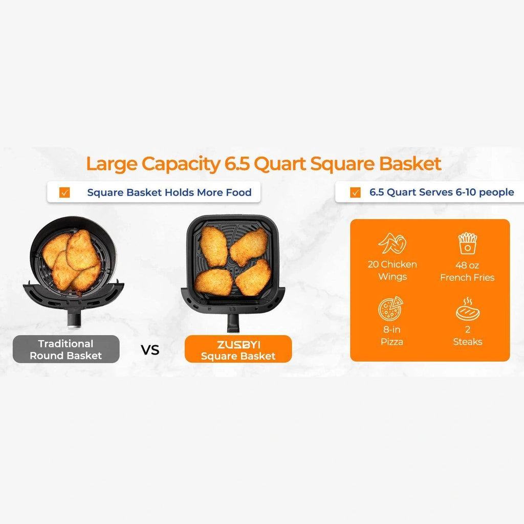 Air Fryer Oven With Smart Coloful Screen - Givenco