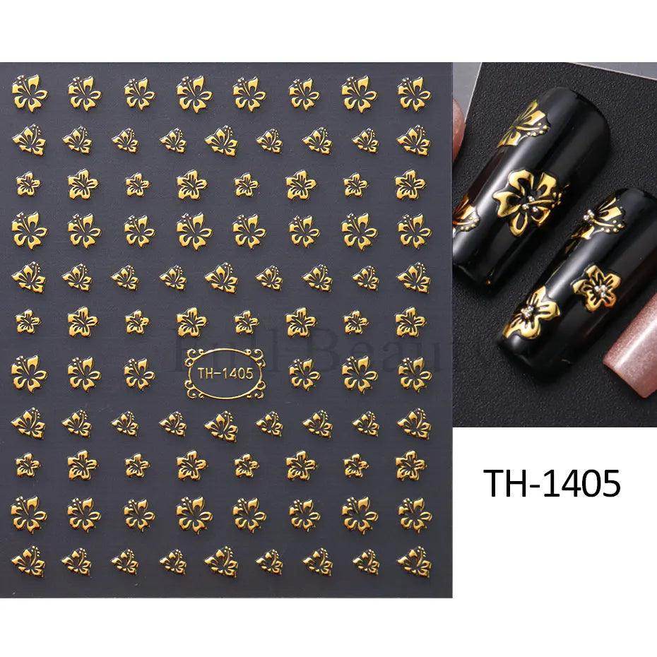 Golden Stripe Lines Sticker - Givenco