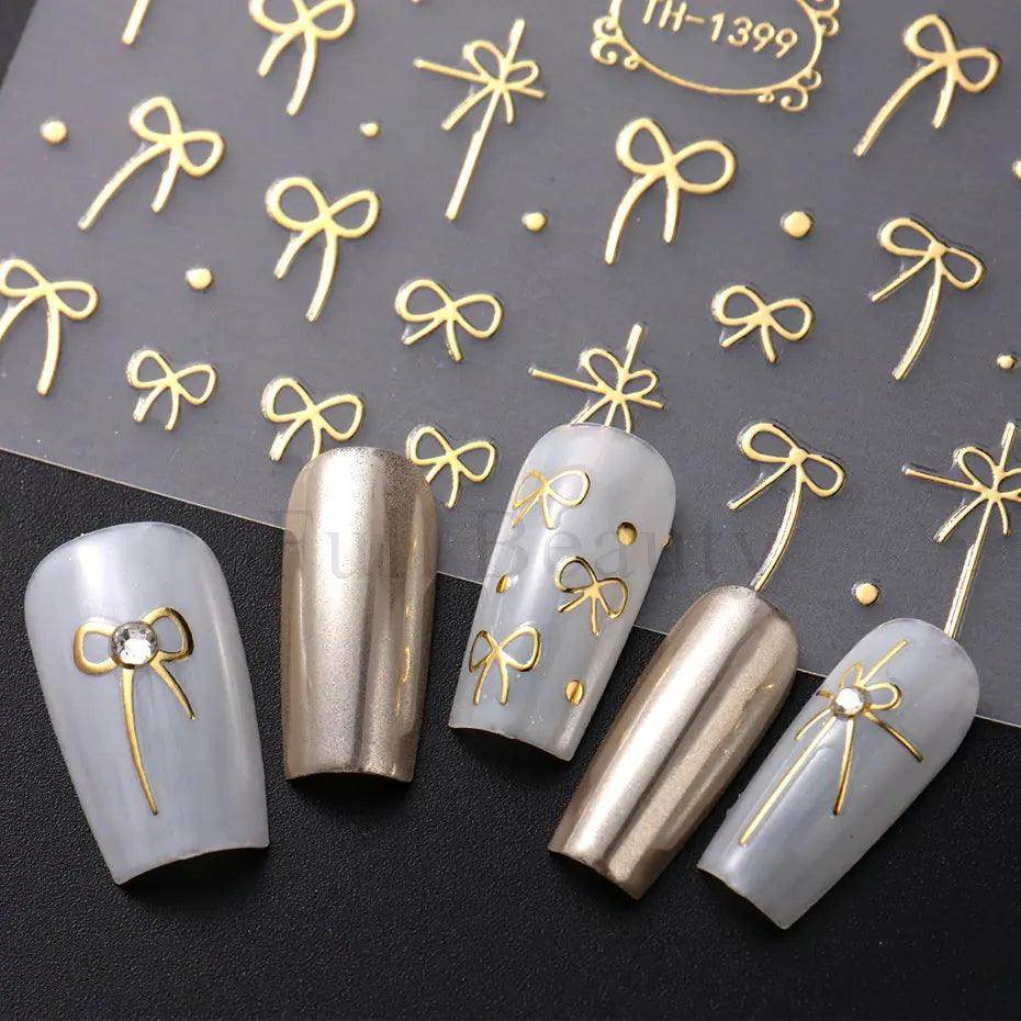 Golden Stripe Lines Sticker - Givenco