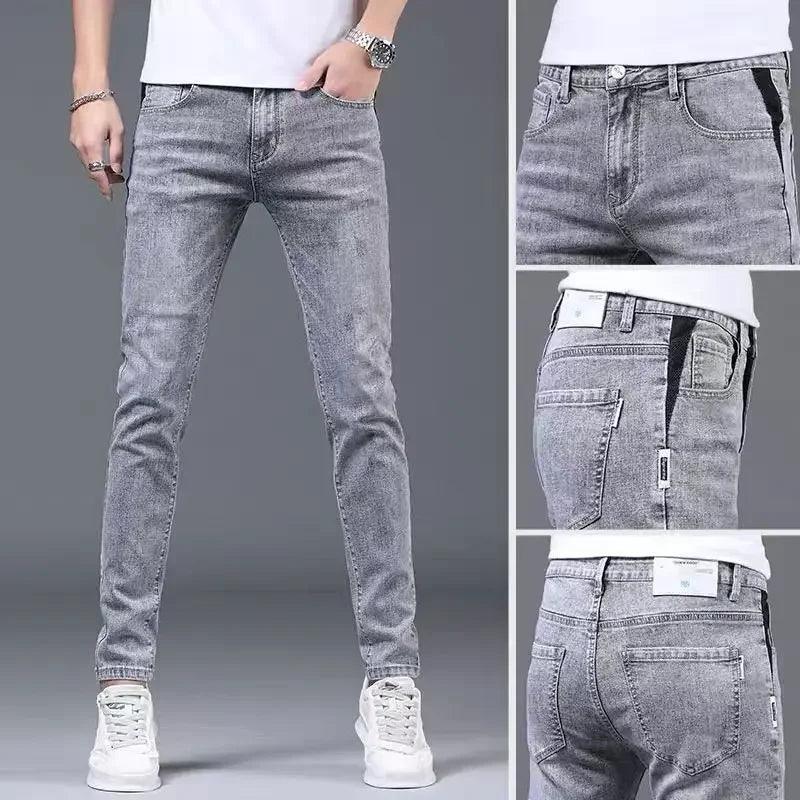 Summer Thin Smoke Gray Jeans - Givenchyco