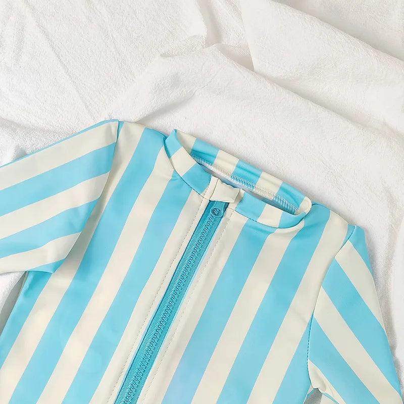Summer Kids Swimming Wear Striped - Givenco
