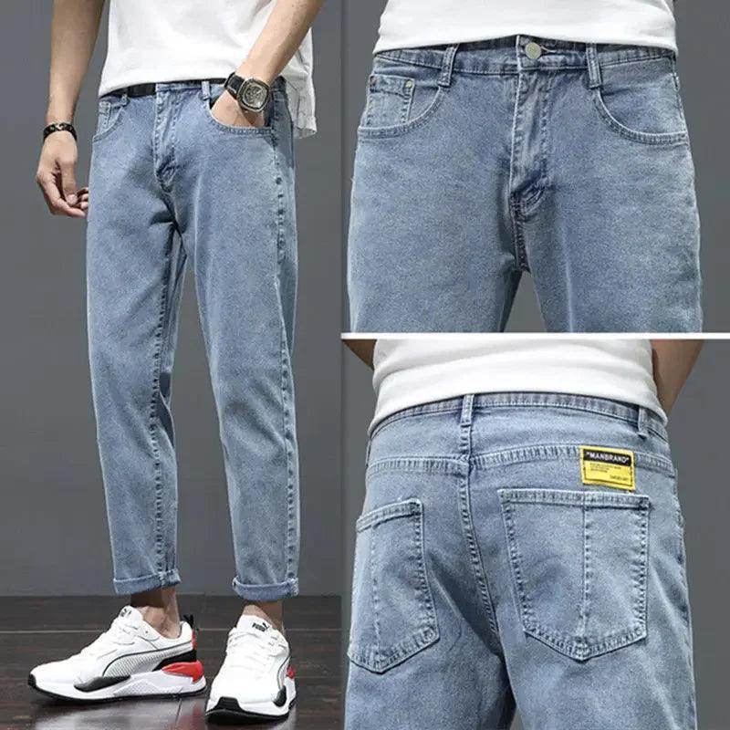 Summer Thin Smoke Gray Jeans - Givenco