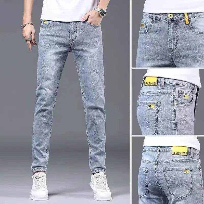 Summer Thin Smoke Gray Jeans - Givenco