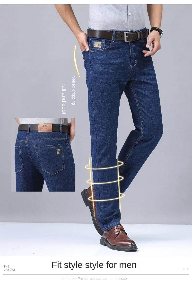 Men's Jeans Elastic Business Straight - Givenco