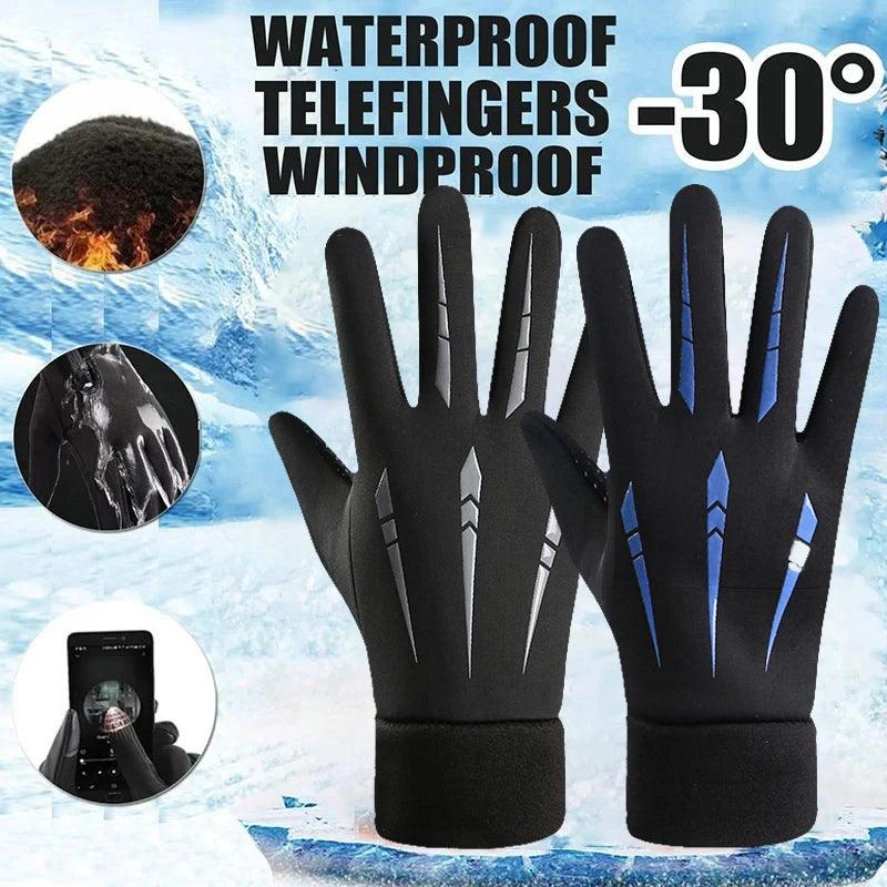 Warm Full Fingers Waterproof Gloves - 